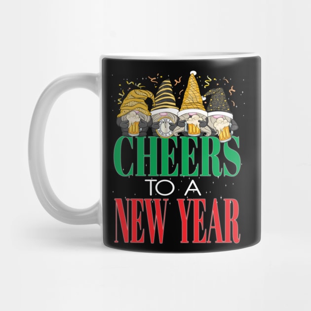 Fun Happy New Year's Eve Cheers to a New Year Gnomes Beers by Envision Styles